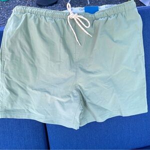 Boca Island Wear Swim Trunks Bathing Suit Men's  Green  L